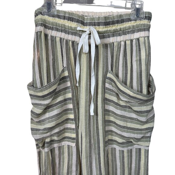 Free People Jones Wide Leg Khaki Green Combo S – NWT - Picture 3 of 6